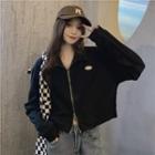 Logo Zip-up Polo-neck Sweatshirt