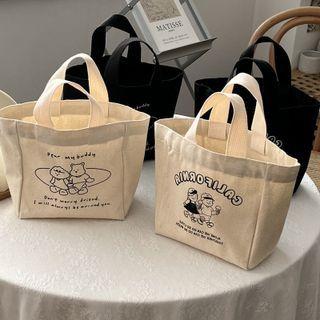 Canvas Print Lunch Box Bag