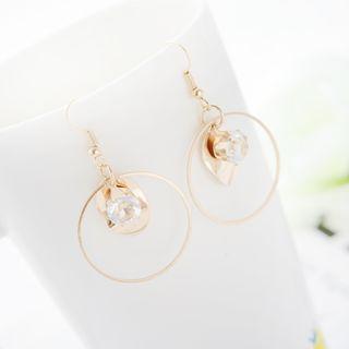 Cz Cicle Drop Earring