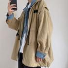 Mock Two-piece Denim Detail Jacket