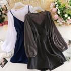 Set : Chiffon Top + Sleeveless Rompers