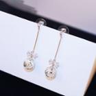 Ball Drop Earring White - One Size