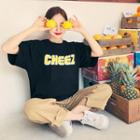 Cheez Lettered Oversized T-shirt