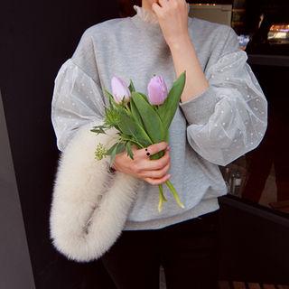 Mesh-trim Sweatshirt
