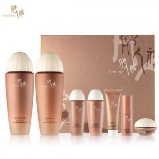 Donginbi - Cho Basic Set : Red Ginseng Deep Moisturizing Softener 130ml + 25ml + Red Ginseng Concentrated Moisturizing Emulsion 130ml + 25ml + Ham 10ml + Essence 5ml + Cream 8ml 7pcs