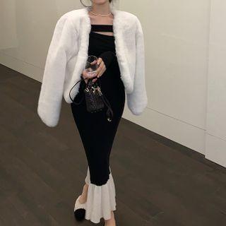 Long-sleeve Top / Mermaid Fitted Skirt