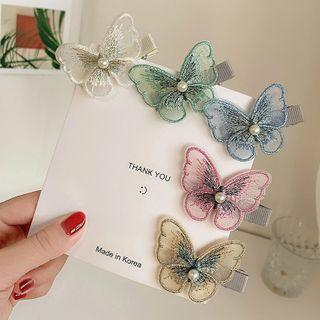 Fabric Butterfly Hair Clip