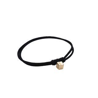 Brushed Metal Cube Hair Tie