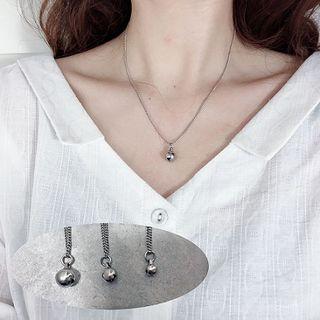 Stainless Steel Bell Pendant Necklace