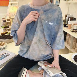 Tie-dye Couple Matching Short Sleeve T-shirt
