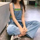 Striped Camisole Top / Wide-leg Jumper Jeans