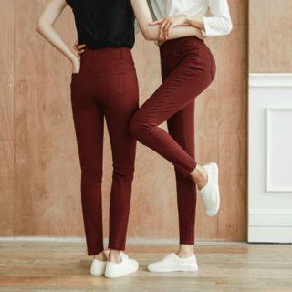 High-waist Colored Skinny Pants