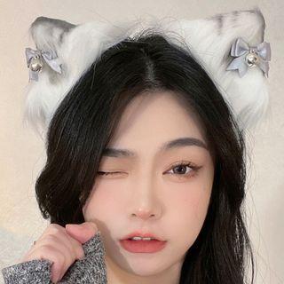 Cat Ear Faux Fur Hair Clip