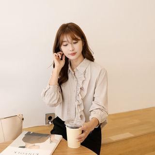 Loose-fit Frilled Blouse