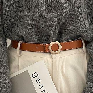 Floral Buckle Belt