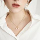 Faux Pearl Ear Stud / Necklace