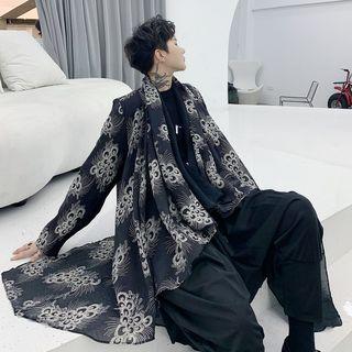 Mock Two Piece Open Front Cardigan