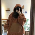 Faux Shearling Oversize Hoodie