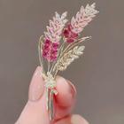 Wheat Rhinestone Brooch Ly1669 - Pink - One Size