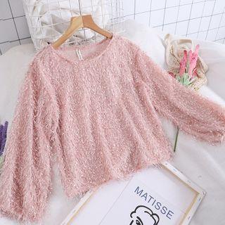 Fluffy Long-sleeve Sweater
