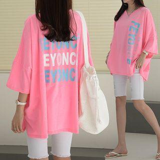 Extra-oversize Letter T-shirt