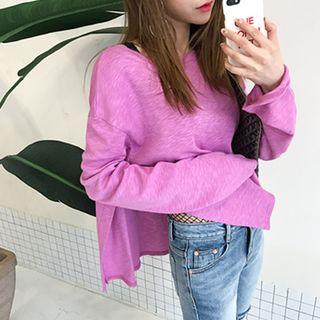Slit-side Oversized M Lange T-shirt
