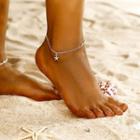 Starfish Anklet Silver - One Size