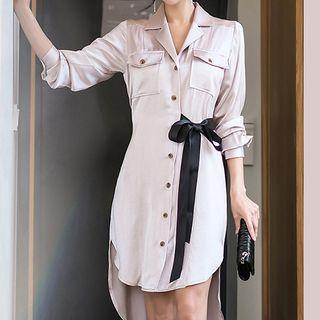 Bow High-low Shirtdress