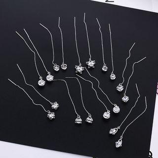 Caged Rhinestone Drop Earring (various Designs)