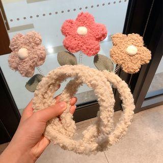 Furry Flower Headband