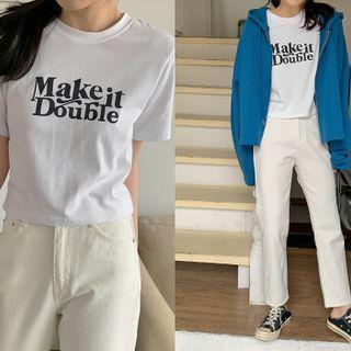 Make It Double Letter T-shirt