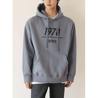1978 Printed Fleece-lined Boxy Hoodie