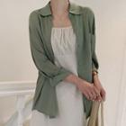 Pocket-front Tie-back Shirt