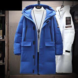 Padded Zip-up Hooded Long Jacket