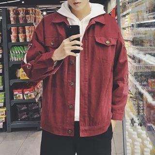 Split-elbow Buttoned Jacket