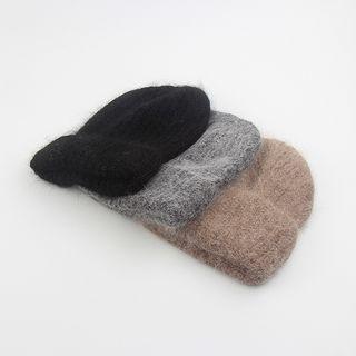 Rabbit-wool Simple Knit Beanie