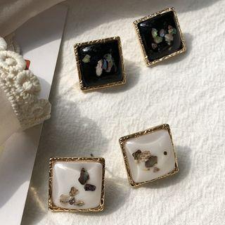 Sequined Square Earring