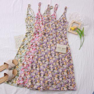 Strappy Floral Sleeveless Mini Dress