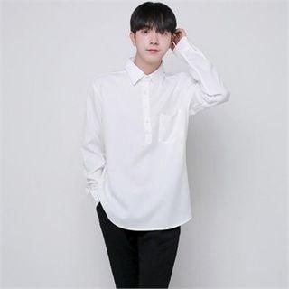 Standard-fit Half-placket Shirt