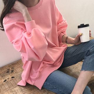 Dolman-sleeve Cotton Sweatshirt