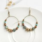 Beaded Earring Eh374 - Brown - One Size