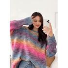 Brushed Rainbow Color Sweater