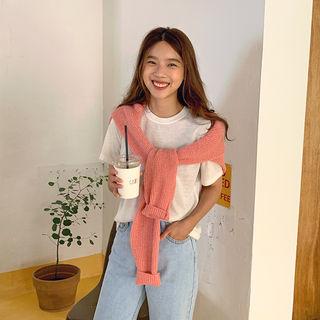 Alpaca Blend Rib Knit Sweater