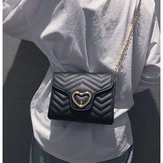 Heart-accent Shoulder Bag
