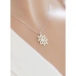 Floral Silver Necklace