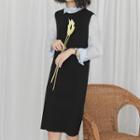 Open Back Knitted Pinafore Dress