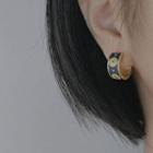 925 Silver Flower Stud Earrings / Clip On Earring