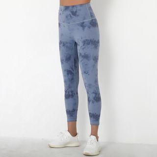 Print Tie-dye Yoga Pants