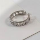 Roman Numeral Ring Silver - One Size