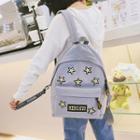 Nylon Star Embroidered Backpack